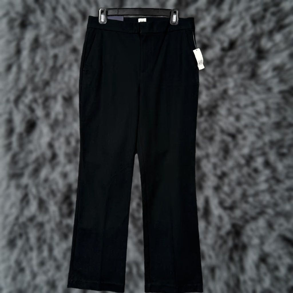 Gap Gap High Rise Slim Boot Dress Pants Womens 8 31x31 Black Minimalist Old Money Size 30" / US 8 / IT 44 - 1 Thumbnail