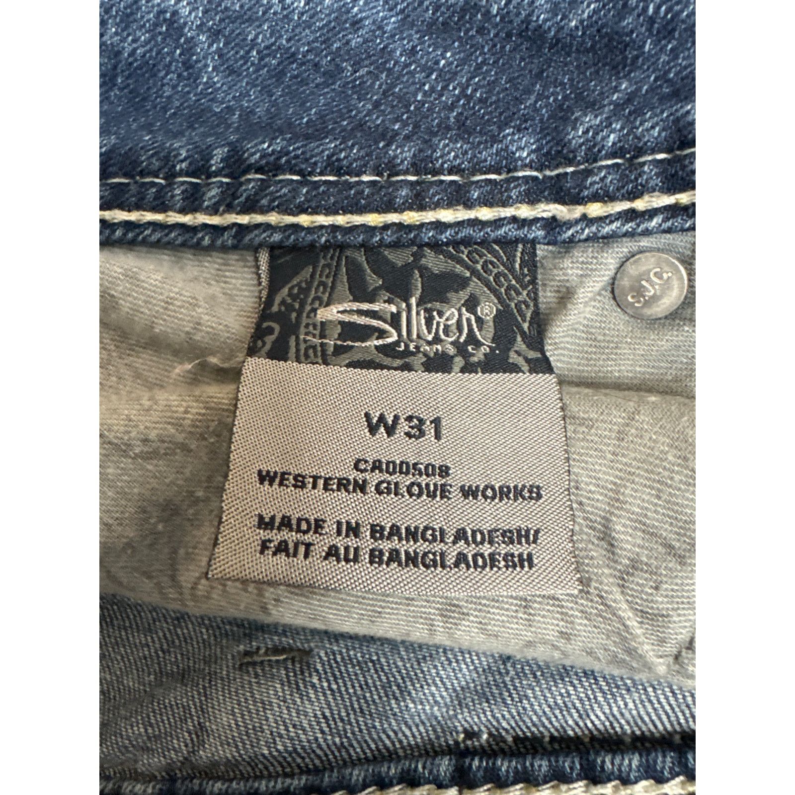 Silver Jeans Co. Silver jeans Co. Suki Capri Jeans W 31 Embroidered Pockets Size 31" - 7 Thumbnail