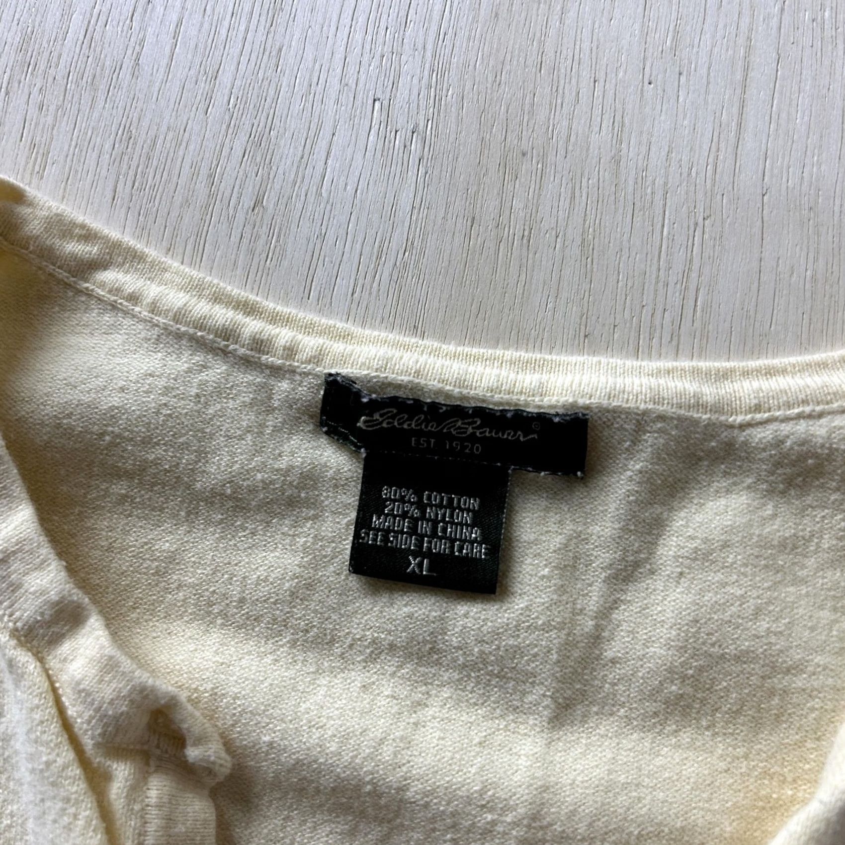 Eddie Bauer Eddie Bauer Cardigan Sweater Womens XL Yellow V-Neck 3/4 Sleeve Lightweight Knit Cardigan Sweater Women XL Yellow V-Neck 3/4 Sleeve Lightweight Knit Size XL / US 12-14 / IT 48-50 - 3 Thumbnail