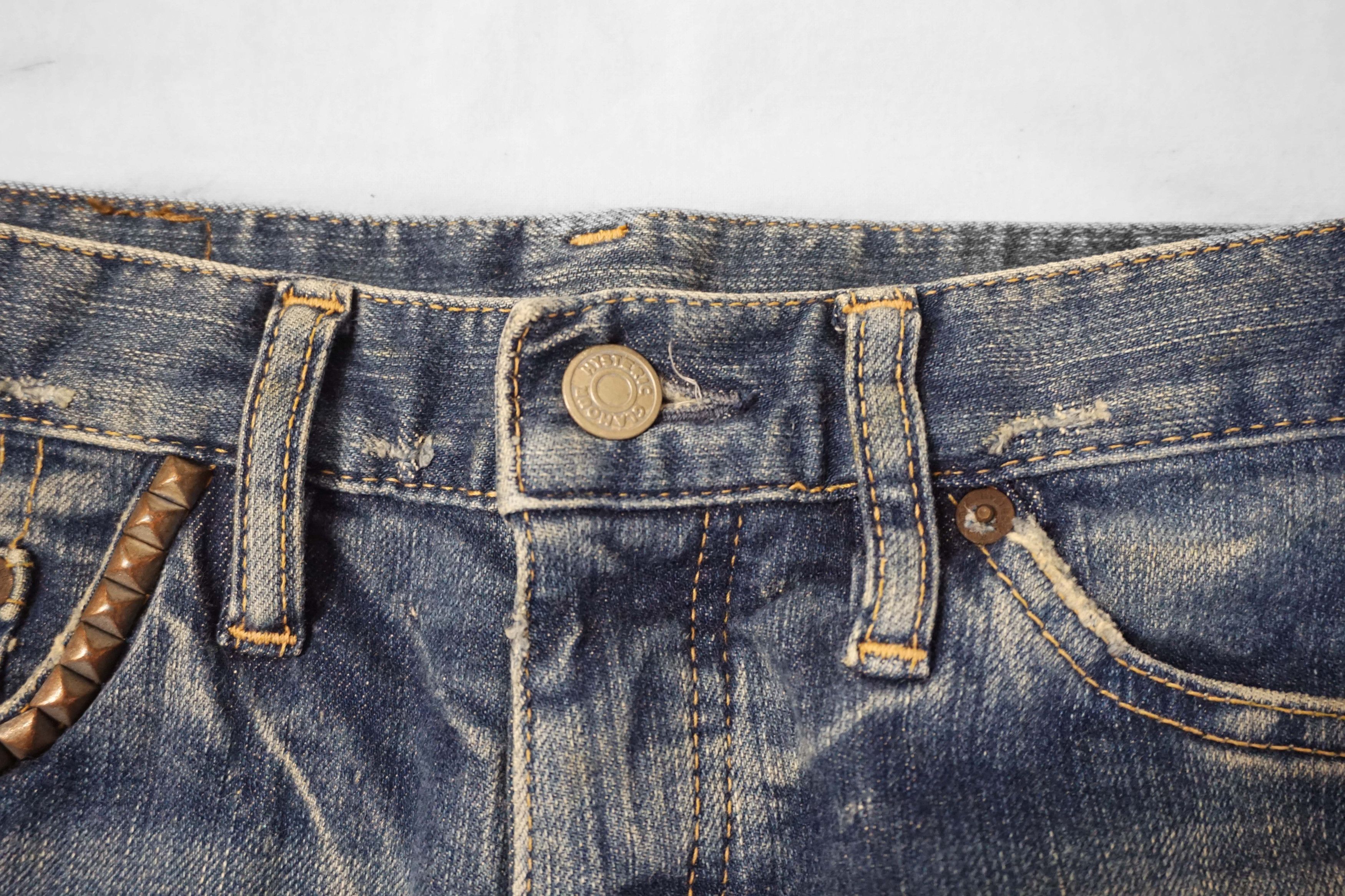 Designer × Hysteric Glamour × Vintage 00's Hysteric Glamour Studded jeans Made in Japan Size 27" / US 4 / IT 40 - 3 Thumbnail
