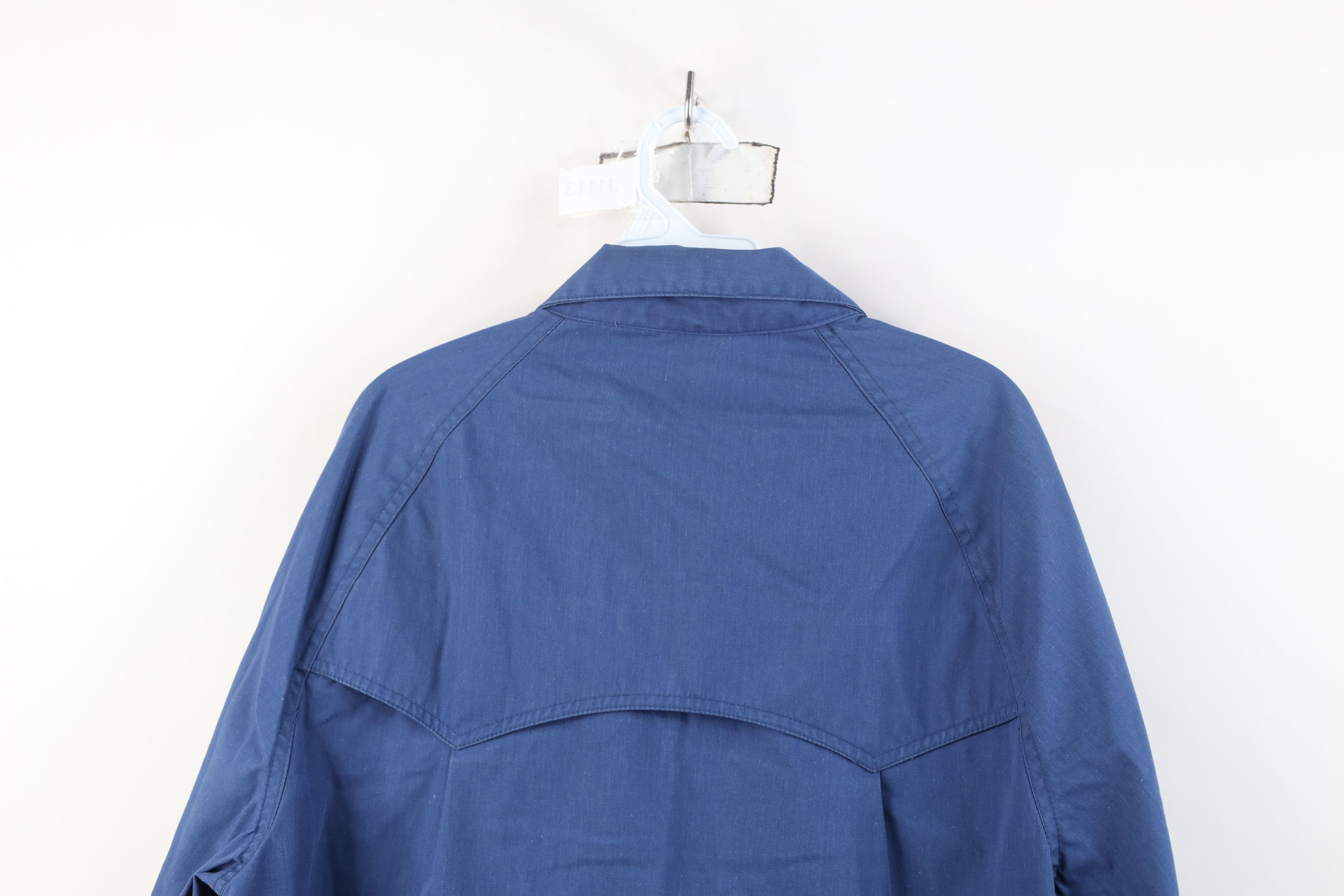 Vintage Vintage 70s Streetwear Racer Bomber Jacket Blue Size US L / EU 52-54 / 3 - 14 Thumbnail