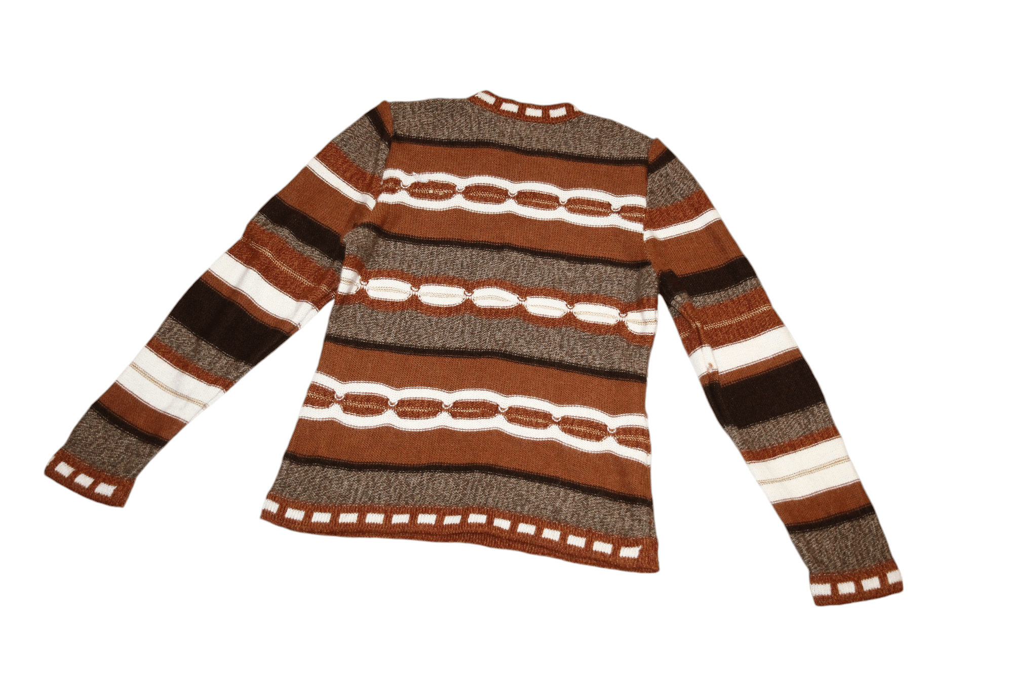 Homespun Knitwear VTG Handcrafted Alpaca Wool Knit Sweater Tribal Pattern Size M / US 6-8 / IT 42-44 - 7 Thumbnail