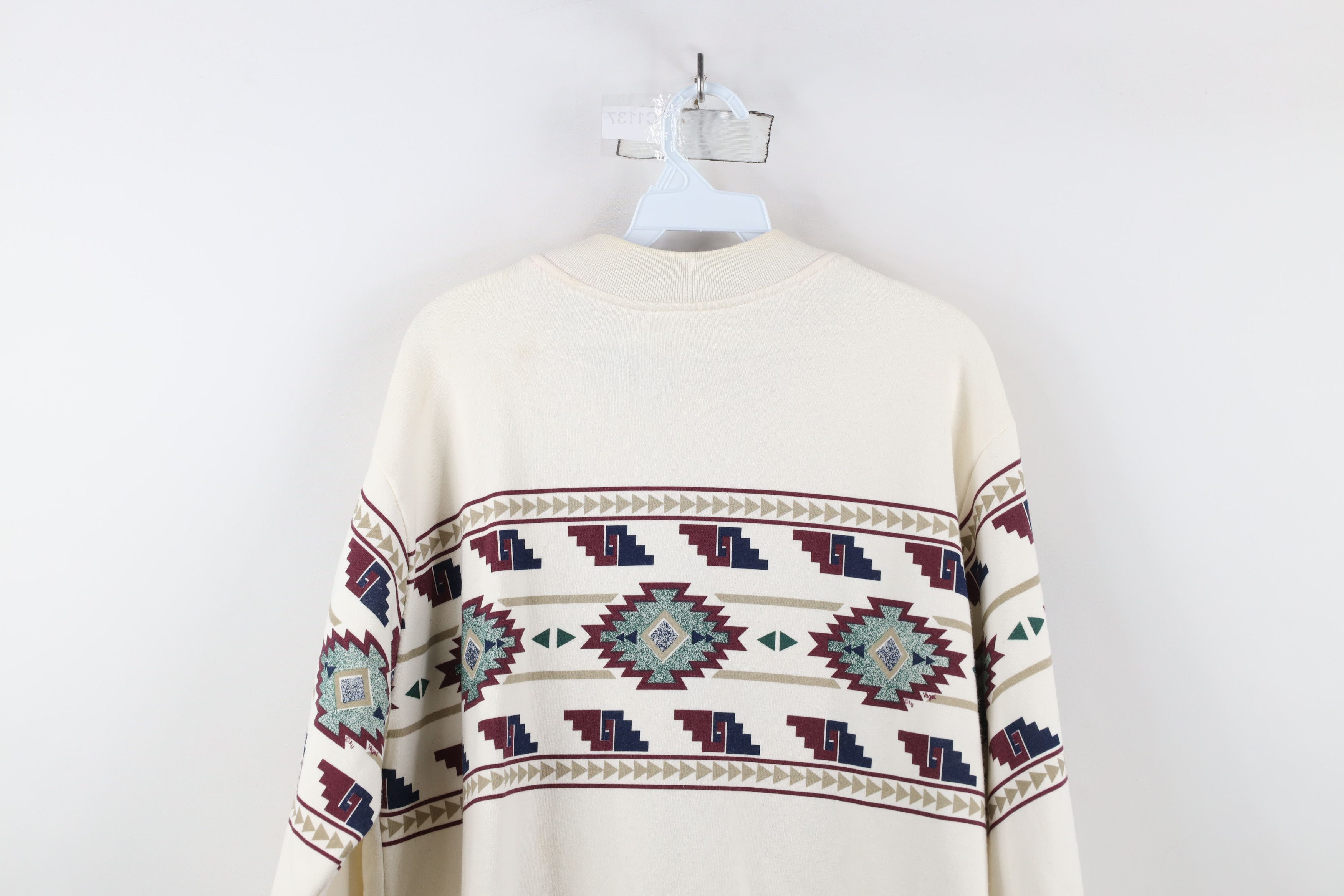 Vintage Vintage 90s Art Unlimited Over Print Cardigan Sweatshirt USA Size US L / EU 52-54 / 3 - 14 Thumbnail