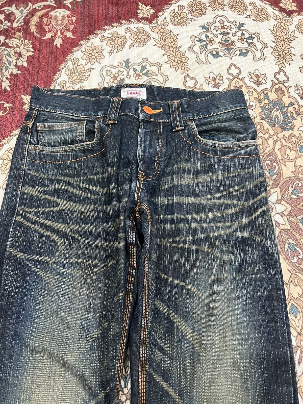 Edwin 💥Flare💥Vintage Edwin XV Exclusive Vintage Distress Jean Size US 32 / EU 48 - 3 Thumbnail