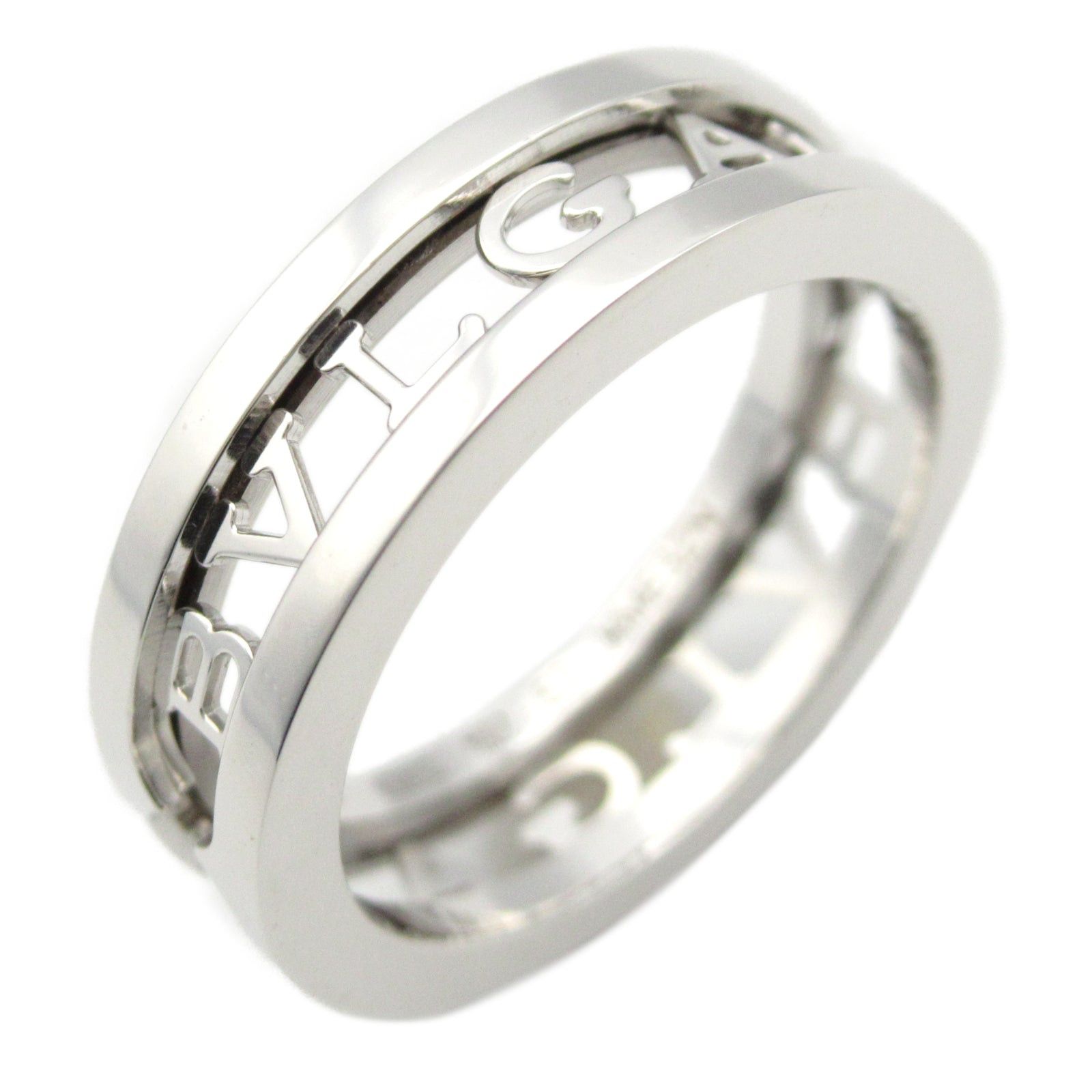 Bvlgari Bvlgari Logo Spiral Ring K18Wg (White Gold) Silver Size ONE SIZE - 1 Thumbnail