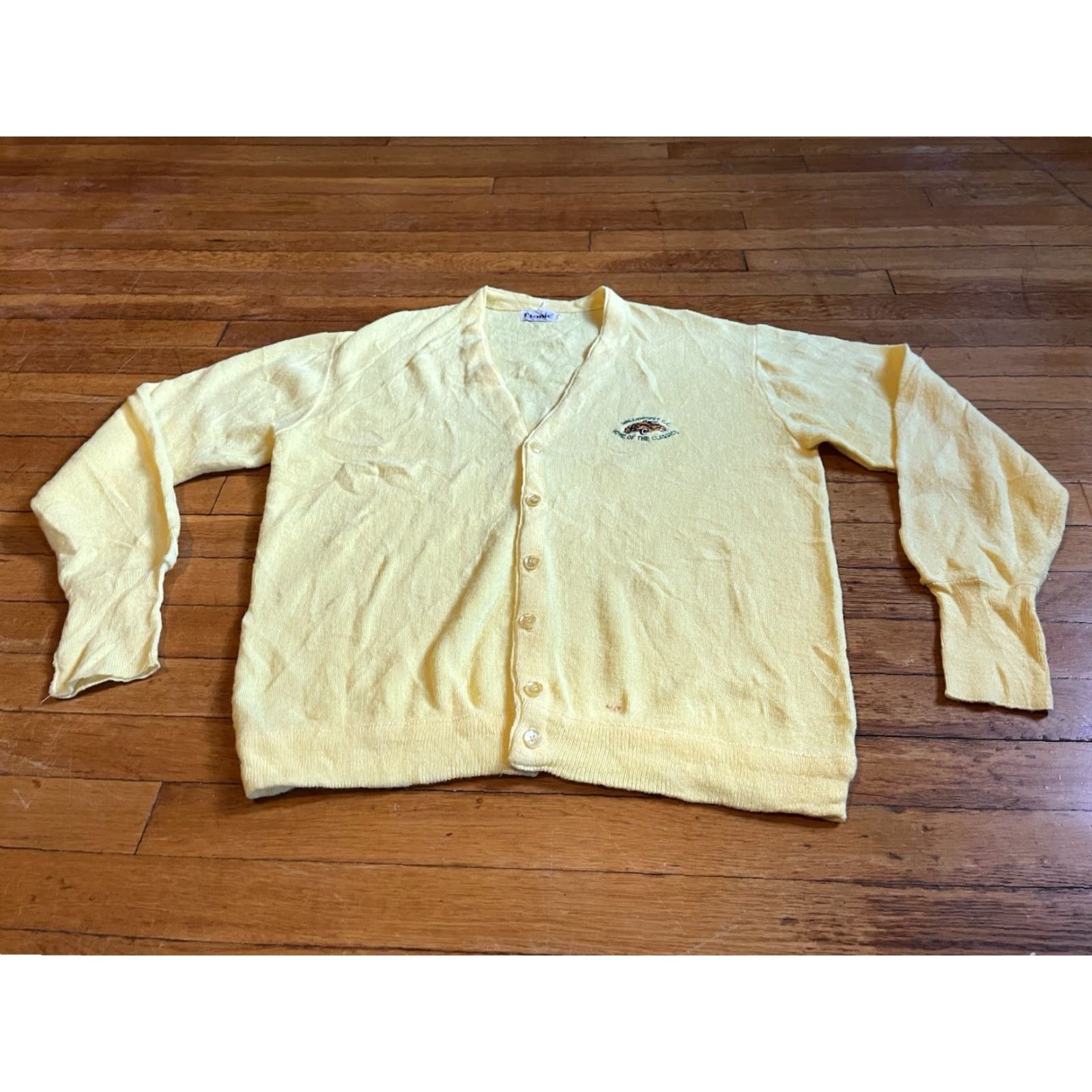 Vintage VINTAGE Etonic Greenhurst Country Club Golf Cardigan Sweater Men’s L Yellow Shirt Size US L / EU 52-54 / 3 - 2 Thumbnail