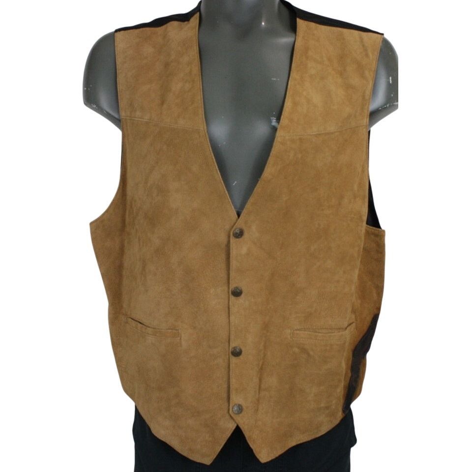 Scully Vintage Scully Vest 2X Distressed Suede Western Leather Size XXL / US 16-18 / IT 52-54 - 1 Thumbnail