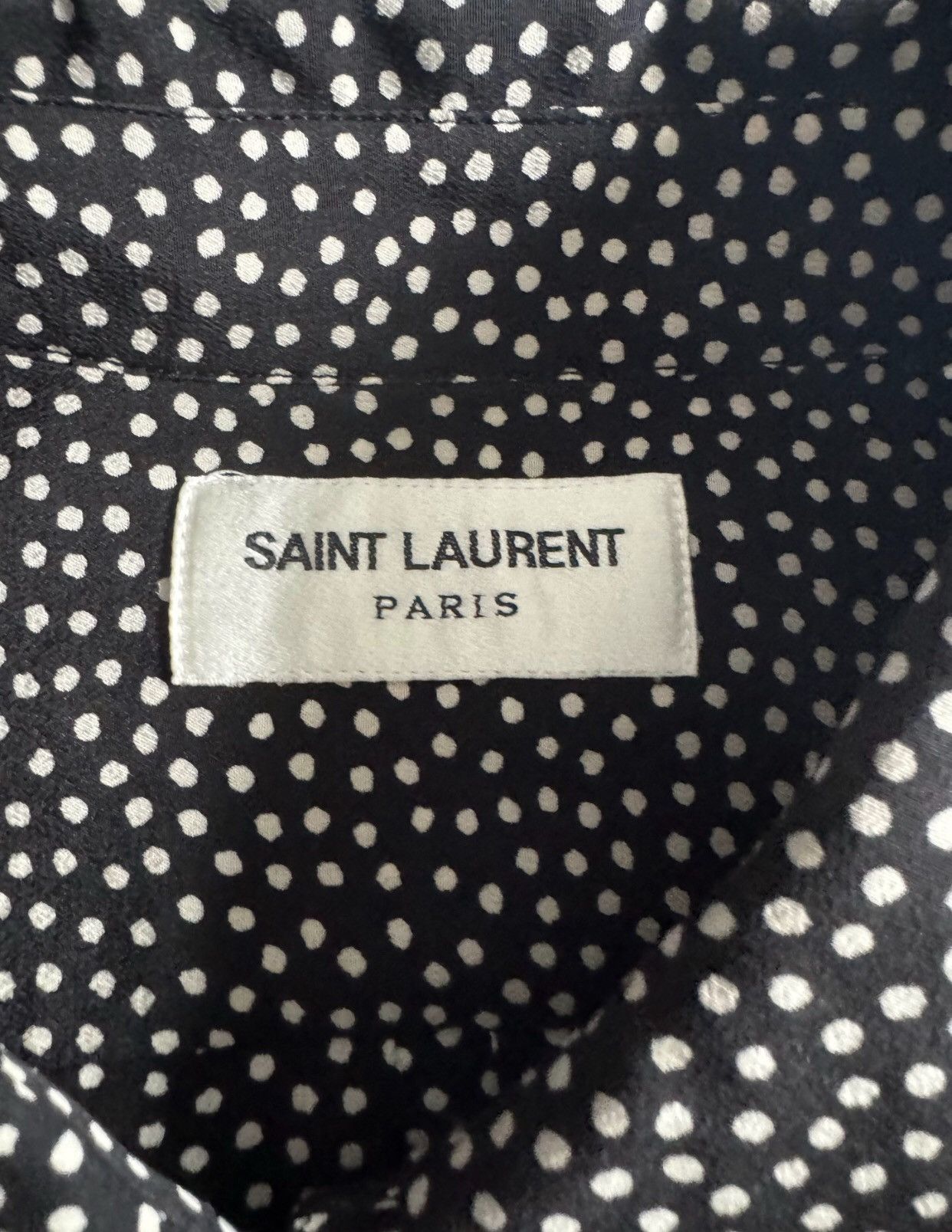 Saint Laurent Paris × Yves Saint Laurent Saint Laurent polka dot shirt2412-Nextarrow Size US M / EU 48-50 / 2 - 9 Thumbnail