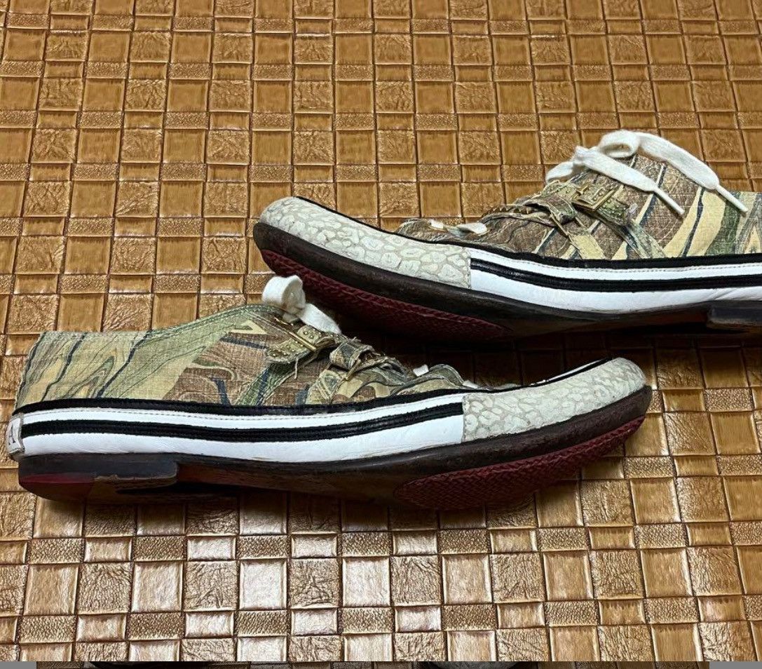 Hiromutakahara Butter Knife Leather Shoes Camouflage Studs