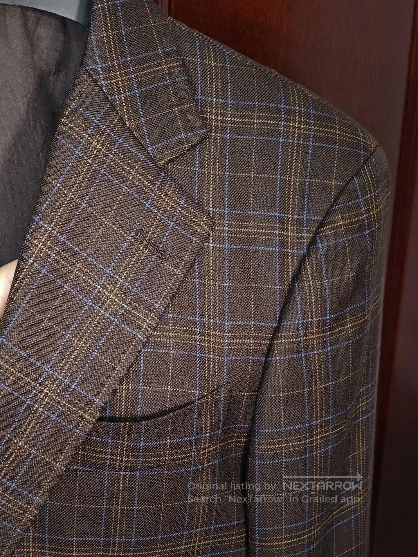 Holland & Sherry Holland Sherry Wool Silk Custom Suit. Size US S / EU 44-46 / 1 - 3 Thumbnail