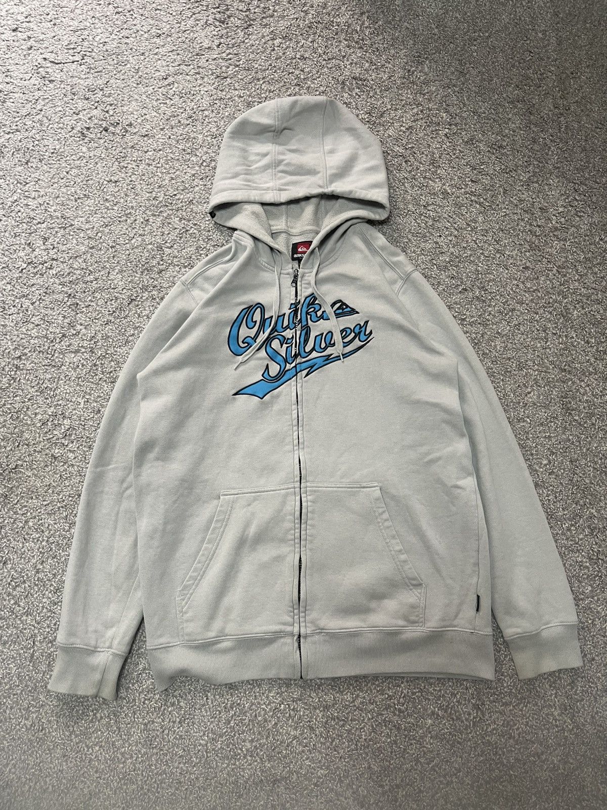 Quiksilver Quiksilver Hoodie Y2K Skate Surf Zip Embroidered Sweatshirt Size US L / EU 52-54 / 3 - 1 Thumbnail