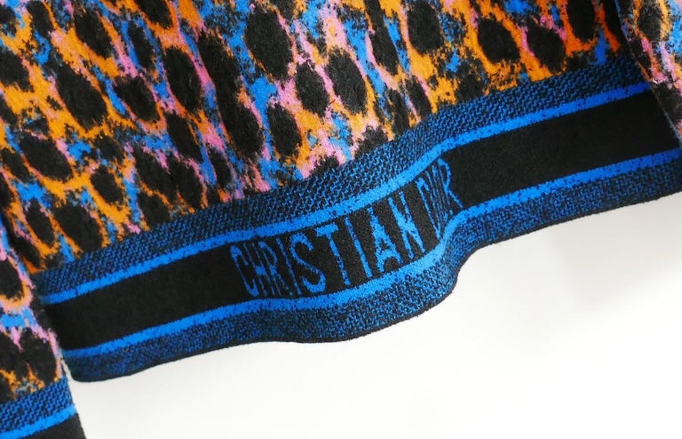 Dior Dior SS22 Leopard Neon Logo Wool Coat Size M / US 6-8 / IT 42-44 - 4 Thumbnail