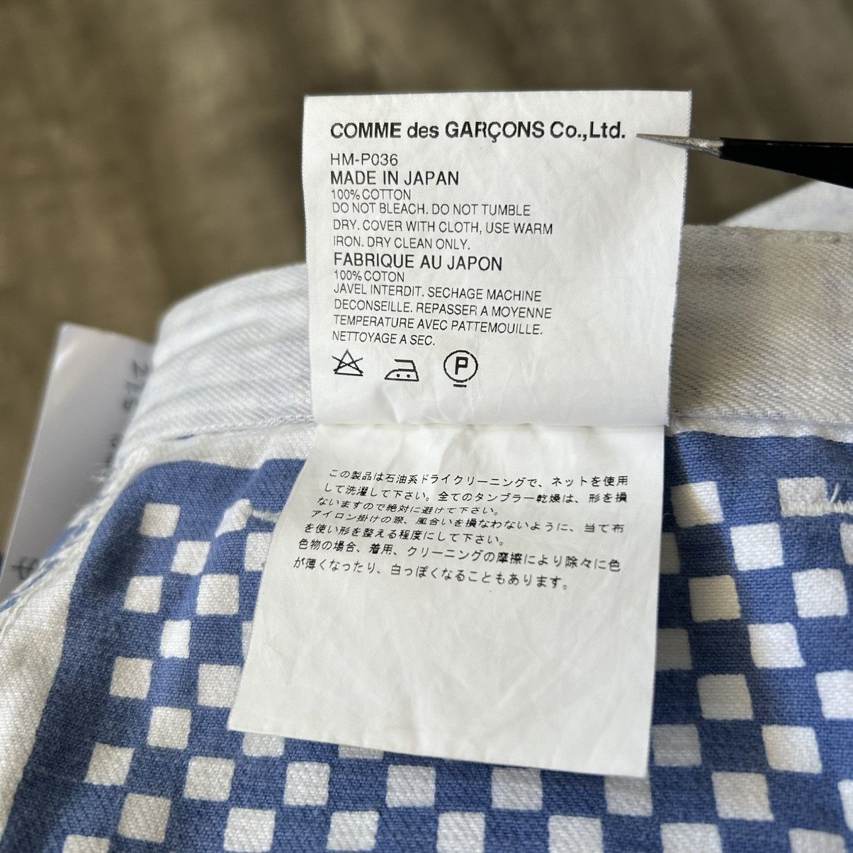 Comme des Garcons Homme 2003 Reversible Checkered Work Pants SZ 32” W x 27.5” L Size US 32 / EU 48 - 9 Thumbnail