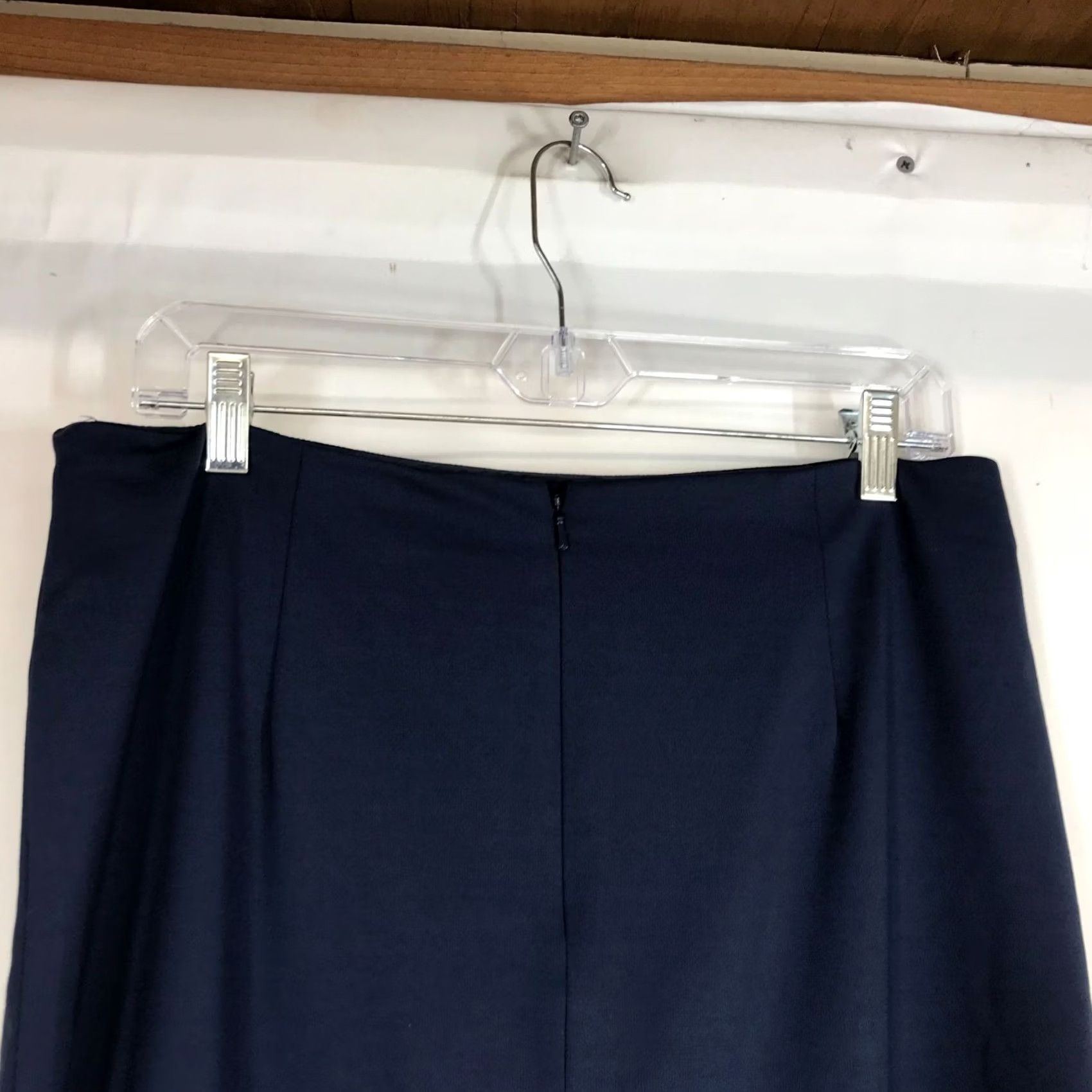 Vintage GARNET HILL WOMEN'S 10 SKIRT Navy Rayon Blend Pencil Knee Length XS? Size 32" / US 10 / IT 46 - 5 Thumbnail