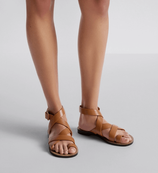 Dior o1w1db10725 KCO024 Sun Toe-Ring Sandals in Camel Size US 6 / IT 36 - 5 Thumbnail