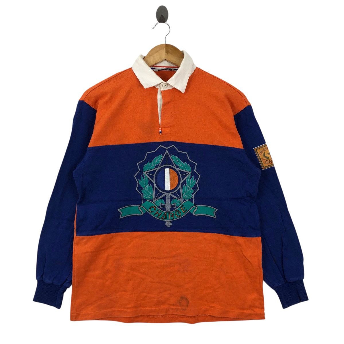 Vintage Vintage 90s CHARGE Polos Rugby Two Tones Size US M / EU 48-50 / 2 - 1 Thumbnail