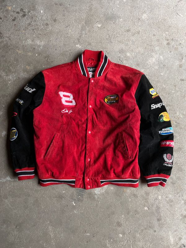 Vintage vintage budweiser varsity jacket snap on nascar racing f1 Size US XXL / EU 58 / 5 - 4 Thumbnail
