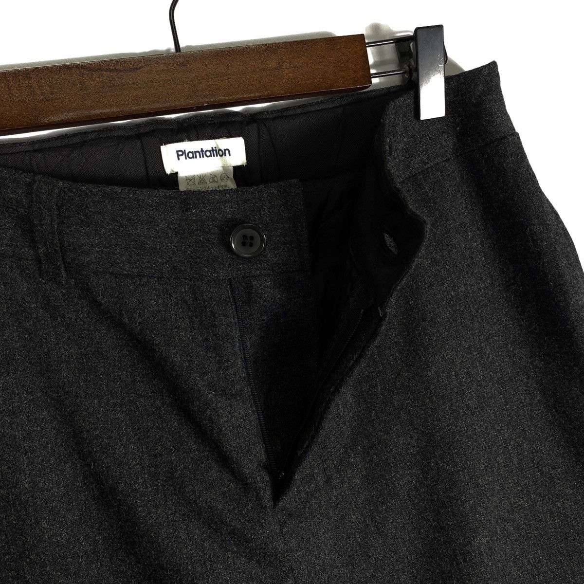 Issey Miyake Plantation Issey Miyake Wool Blend Wide Leg Cropped Pants Size 28" / US 6 / IT 42 - 7 Thumbnail