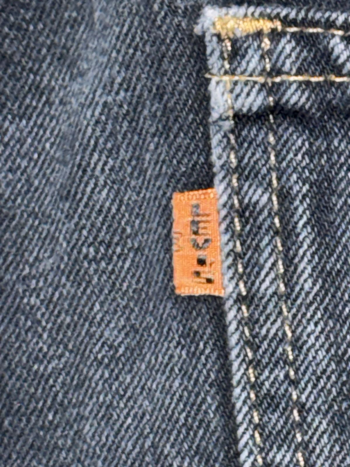 Levi's Levi’s black big E orange tab denim jeans Size US 33 - 4 Thumbnail