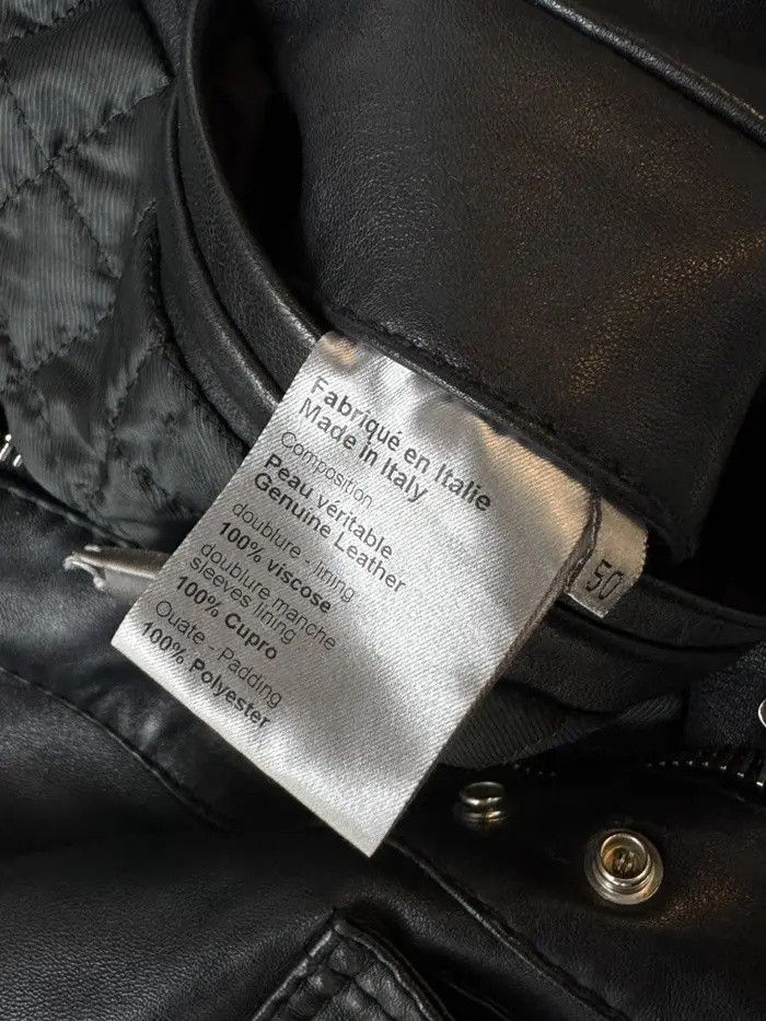 Dior Homme AW07 Leather Bomber Flight Jacket
