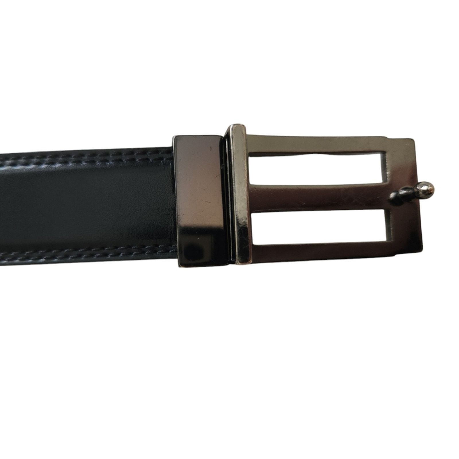 Leather Reversible black to brown leather belt 34 Size 34 - 3 Thumbnail