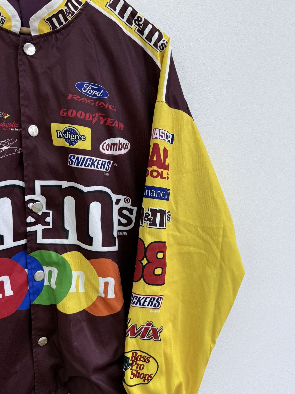 NASCAR Vintage M&Ms NASCAR Racing Jacket Y2K 90s Size US L / EU 52-54 / 3 - 3 Thumbnail