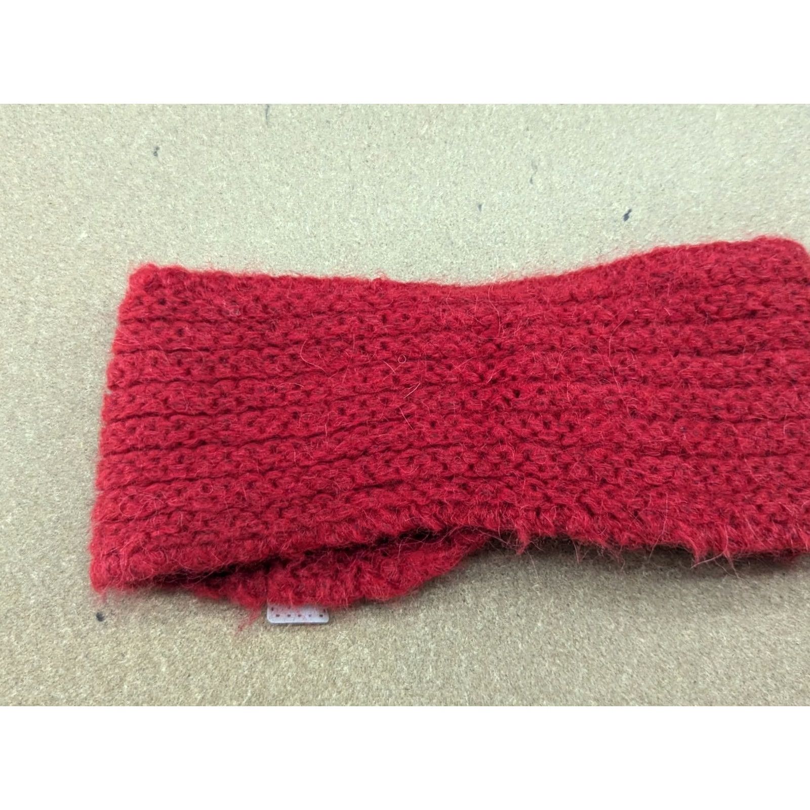 Vintage Beck Sondergaard Alpaca Blend Womens Headband One Size Stretch Knit Red Ladies Size ONE SIZE - 2 Thumbnail