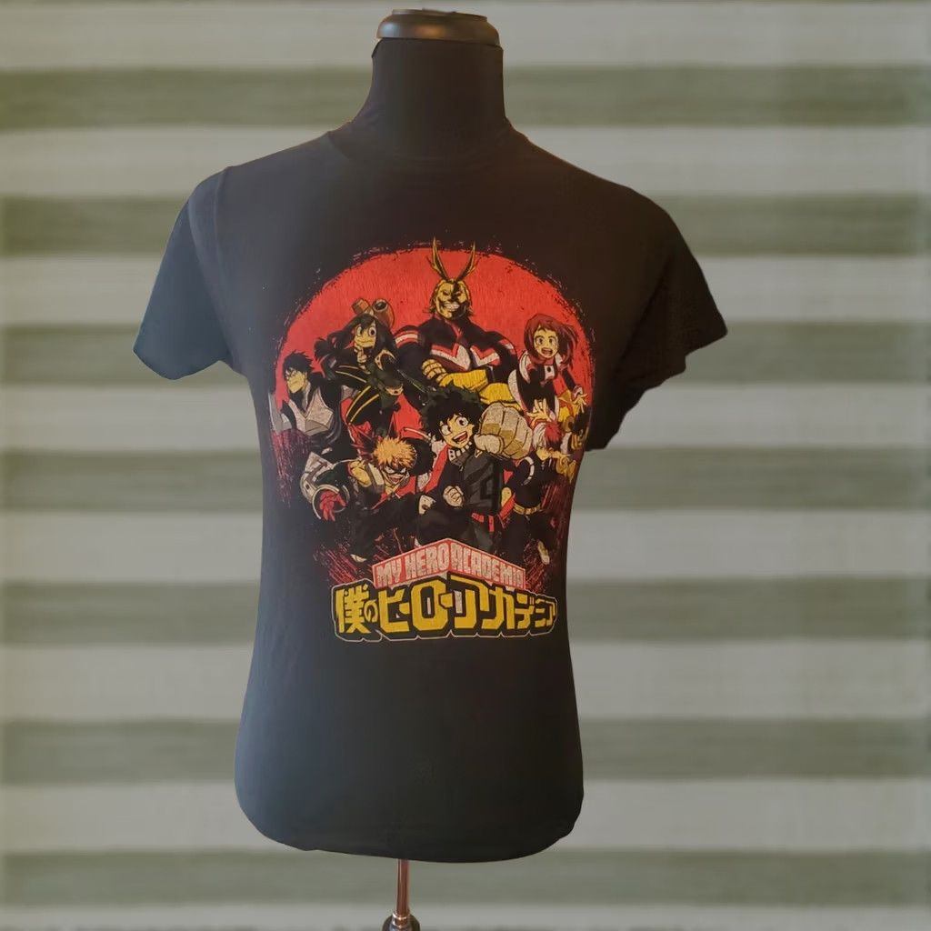 Vintage My Hero Academia Anime Cast Graphic T Shirt Mens Small Black Short Sleeve Size US S / EU 44-46 / 1 - 1 Thumbnail