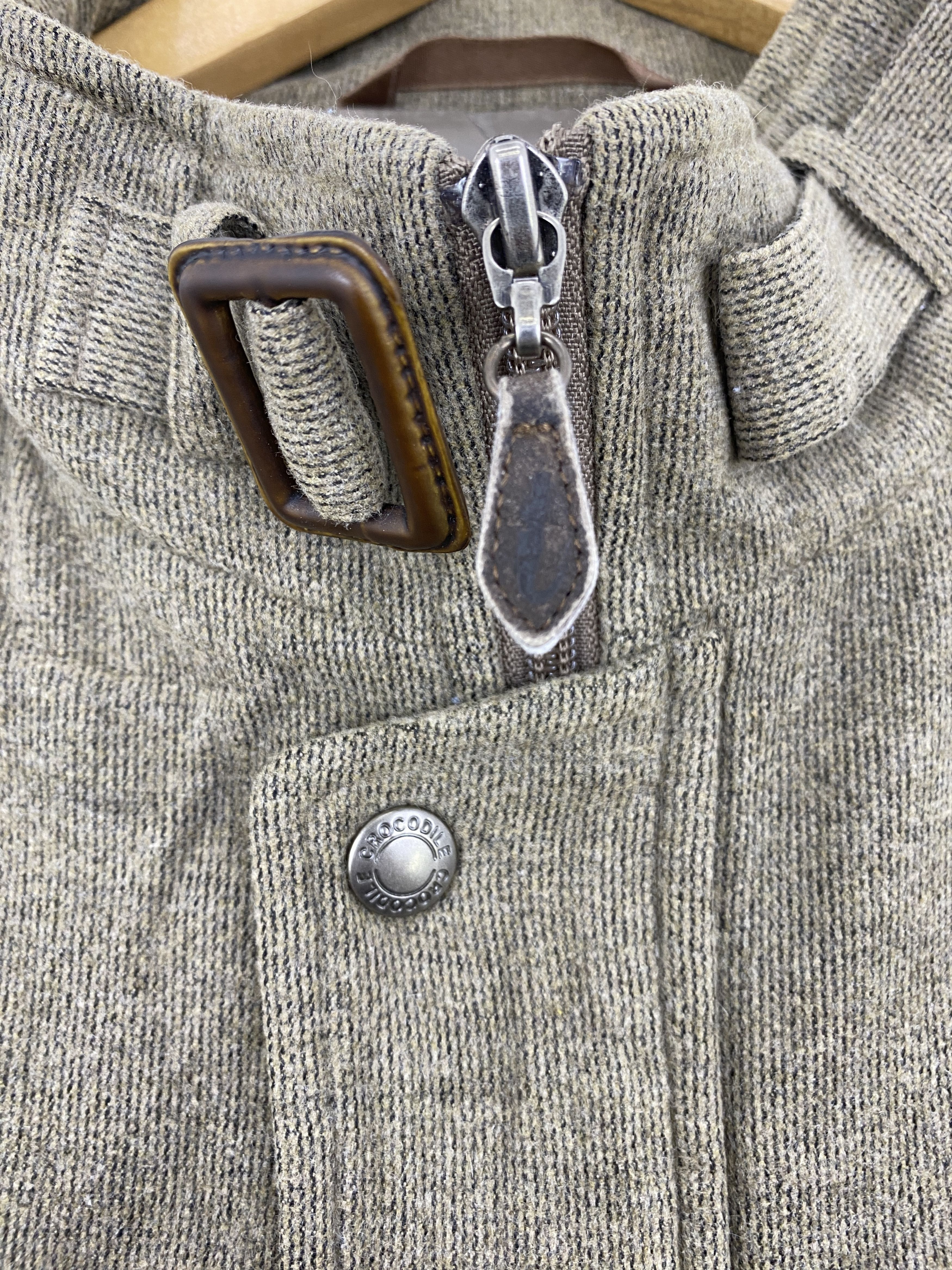 Japanese Brand Vintage Crocodile Ponteroro Zipper Up Jacket Brown JA0083 Size US L / EU 52-54 / 3 - 8 Thumbnail