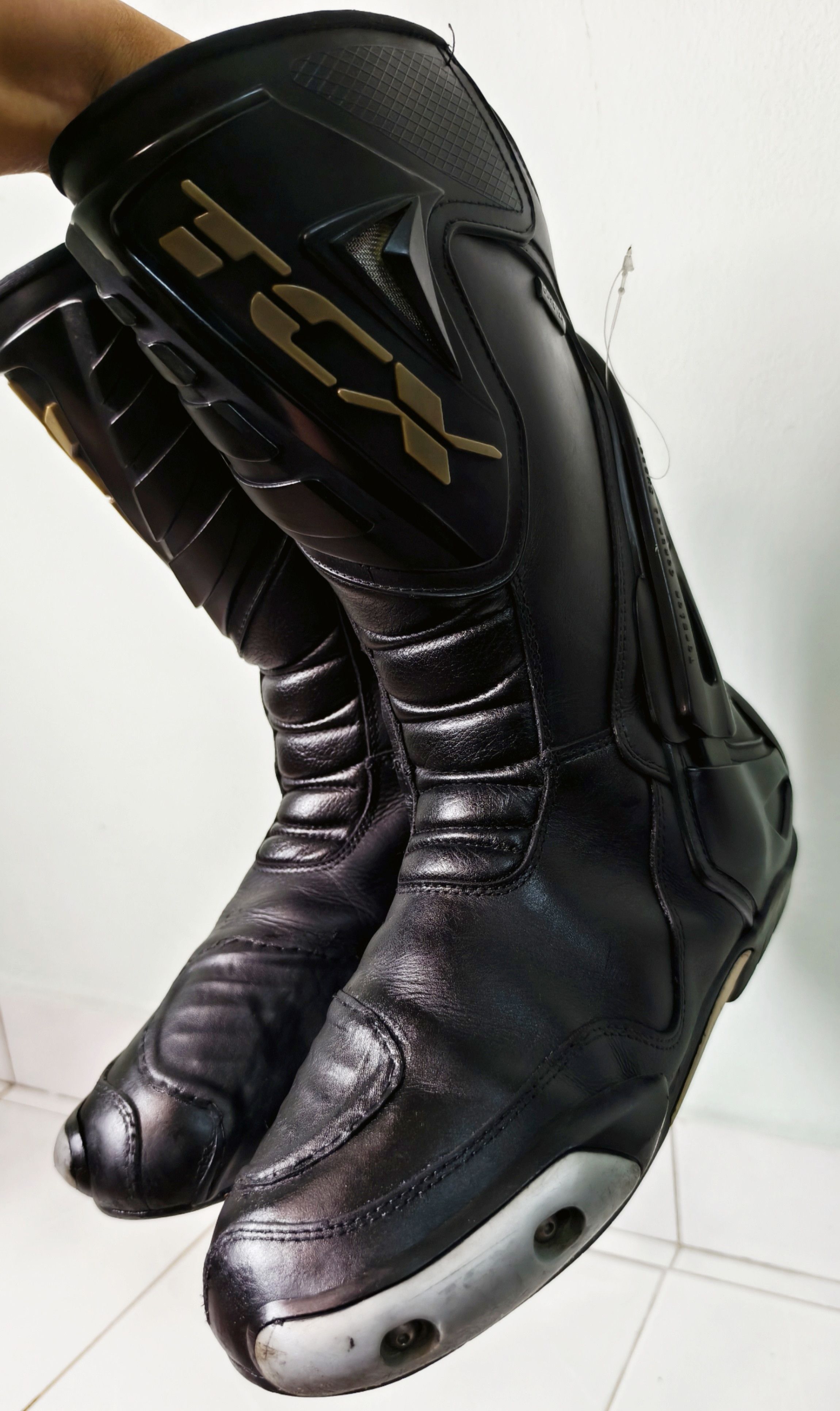 Vintage TCX motorcross boots leather men's Size US 9 / EU 42 - 1 Thumbnail