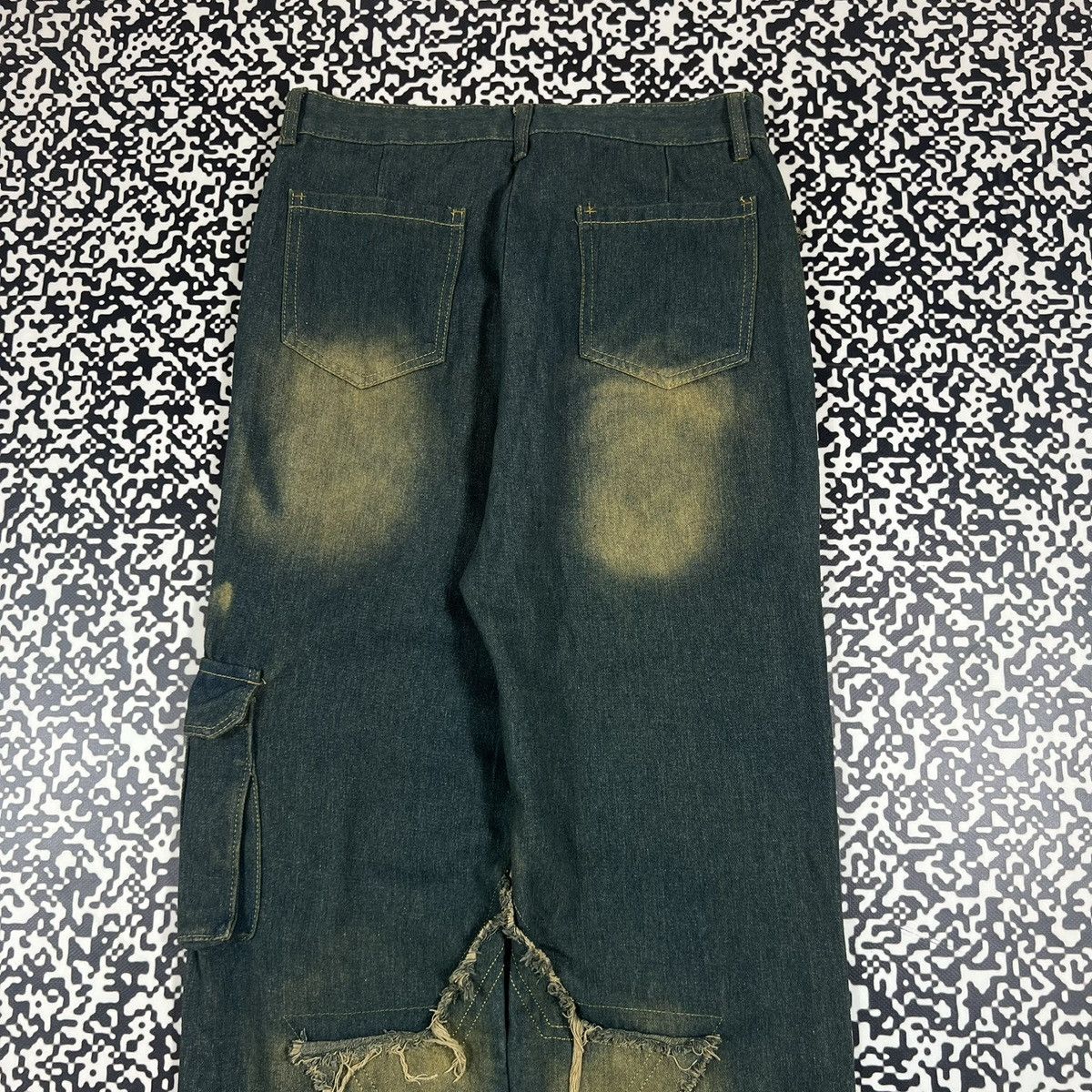 Japanese Brand Vintage Y2K Japanese Patchwork Star Logo Retro Style Jeans Size 29" - 10 Thumbnail