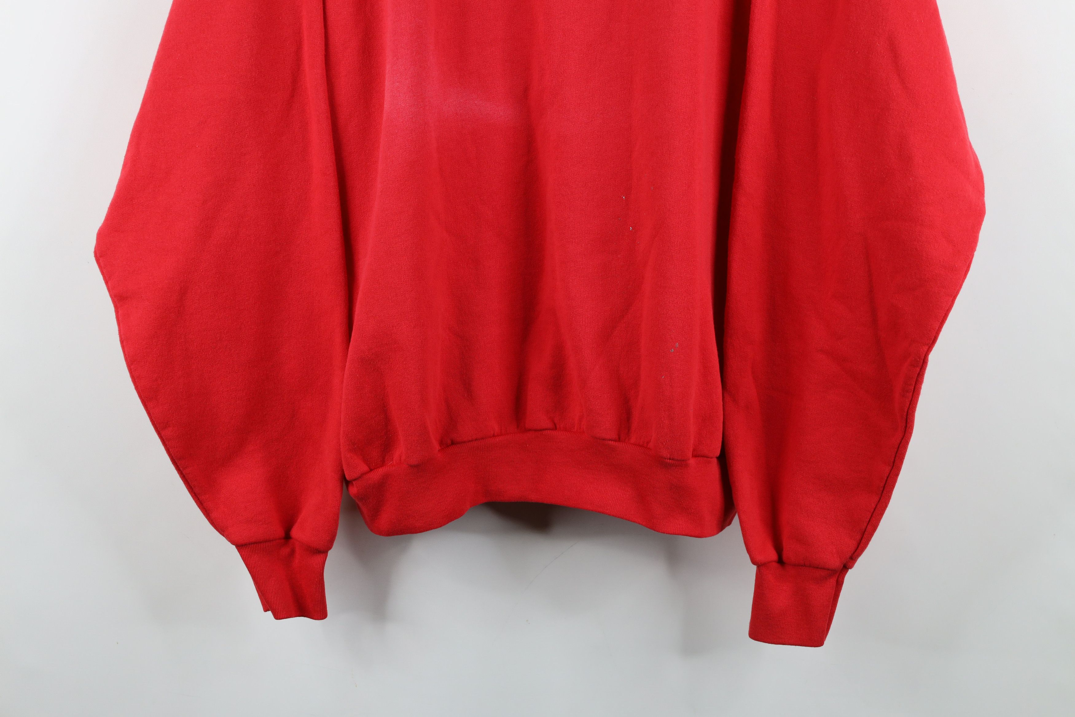 Vintage Vintage 90s Must Love Cats Cat Lady Layered Sweatshirt Red Size XL / US 12-14 / IT 48-50 - 3 Thumbnail