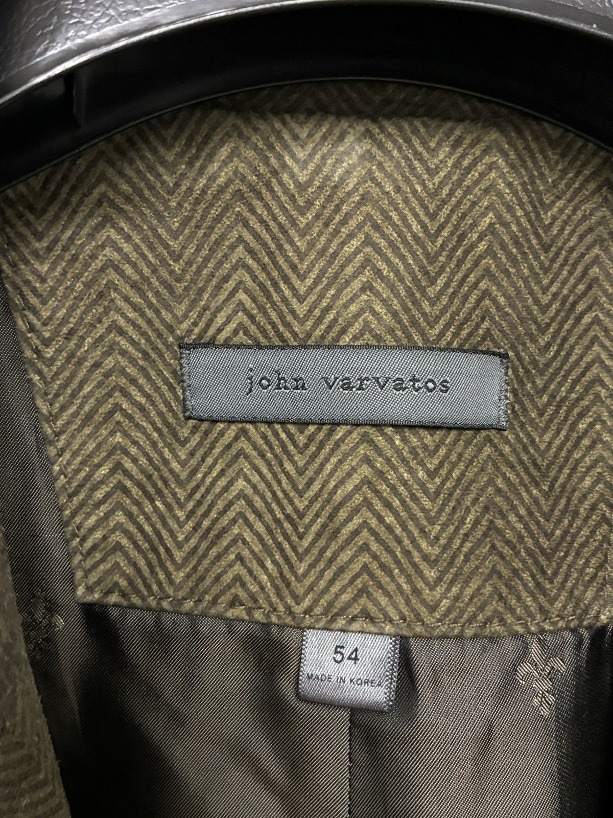 John Varvatos Rind Textured Leather Jacket Size EU 54 USA 44 Size US L / EU 52-54 / 3 - 8 Thumbnail