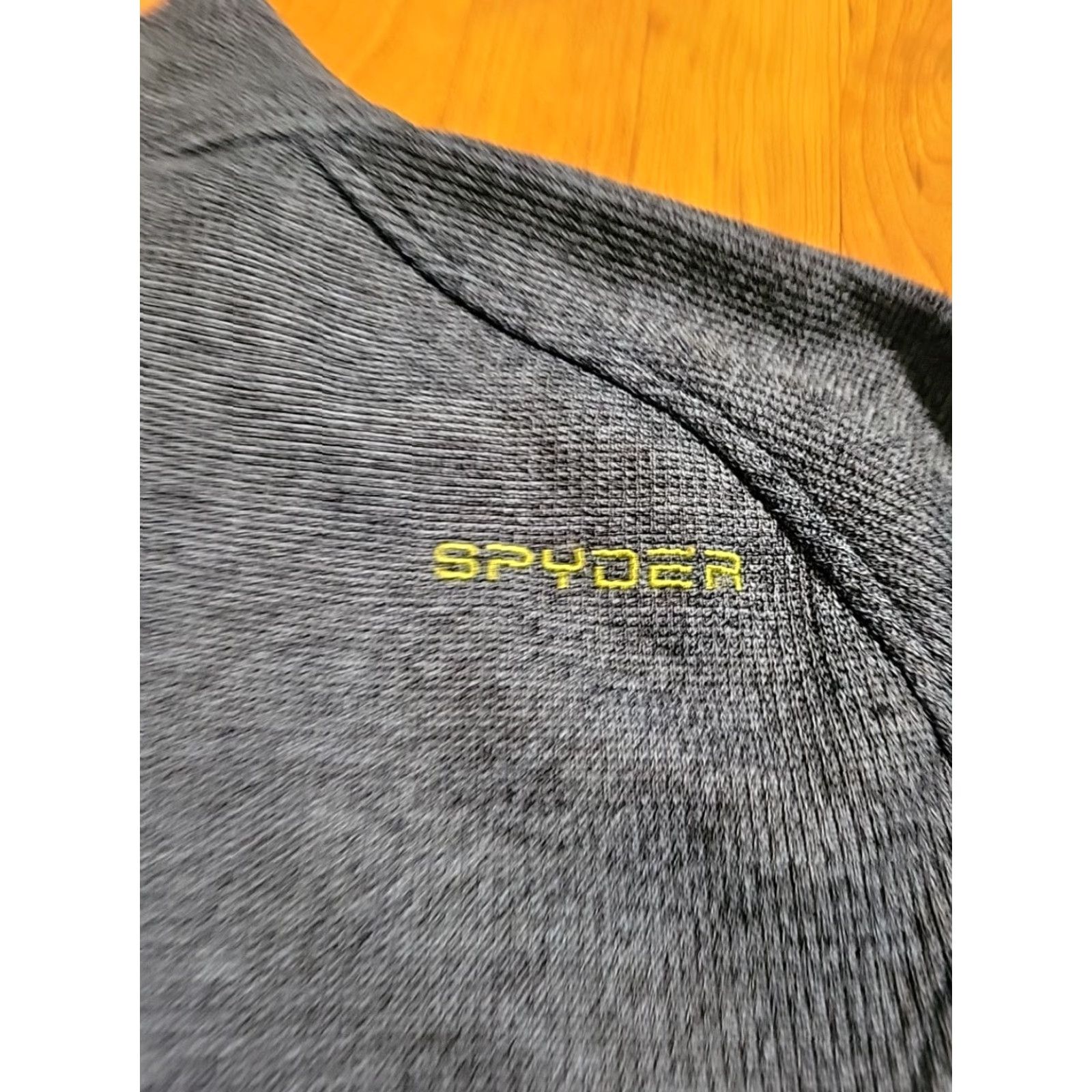 Spyder VINTAGE Spyder 1/4 Zip Pullover Sweater Blue Logo USA Men's L Pullover 44" X28" Embroidered Spider Size US L / EU 52-54 / 3 - 7 Thumbnail