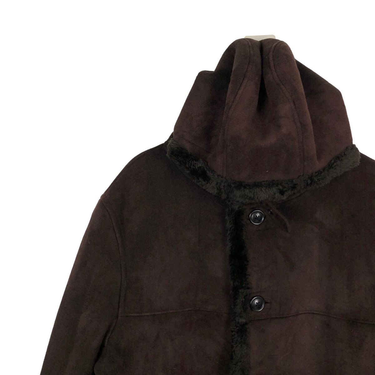 Japanese Brand VINTAGE LONG JACKET MOLESKIN PPFM JAPAN PUNK ISSEY MIYAKE Size US M / EU 48-50 / 2 - 6 Thumbnail
