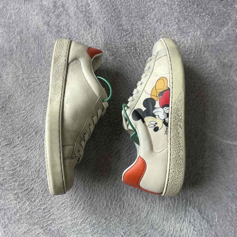 Gucci Gucci Mickey Mouse White Sneakers for Men -2508 Size US 7.5 / EU 40-41 - 7 Thumbnail