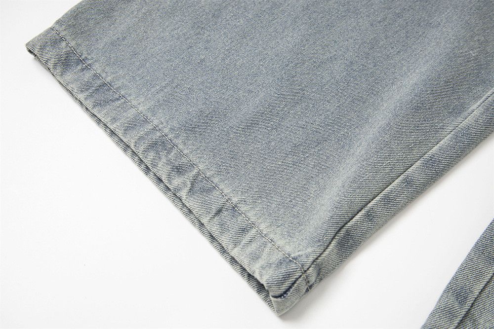 Jean Men's American Retro Washed Wide-Leg Jeans Size US 32 / EU 48 - 6 Thumbnail