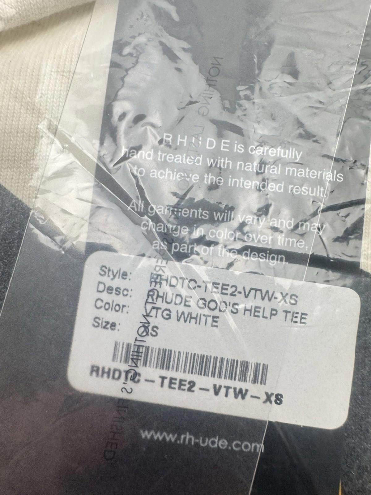 Rhude Rhude God’s Help Tee VTG White NWT Size XS $295 Retail Size US XS / EU 42 / 0 - 5 Thumbnail