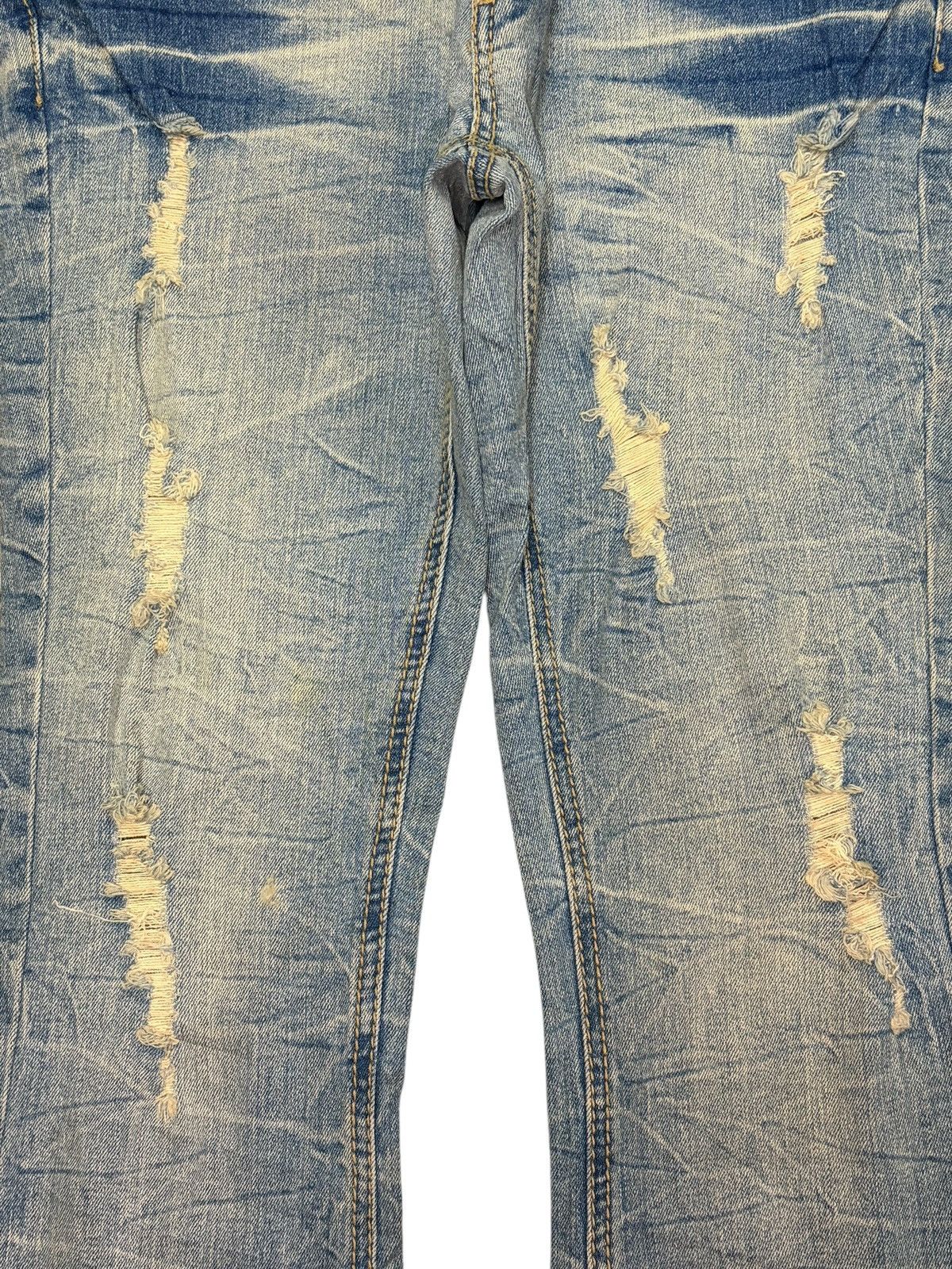 Hysteric Glamour Vintage Japanese Brand Faded Wash Distress Flare Jeans Size 29" - 3 Thumbnail