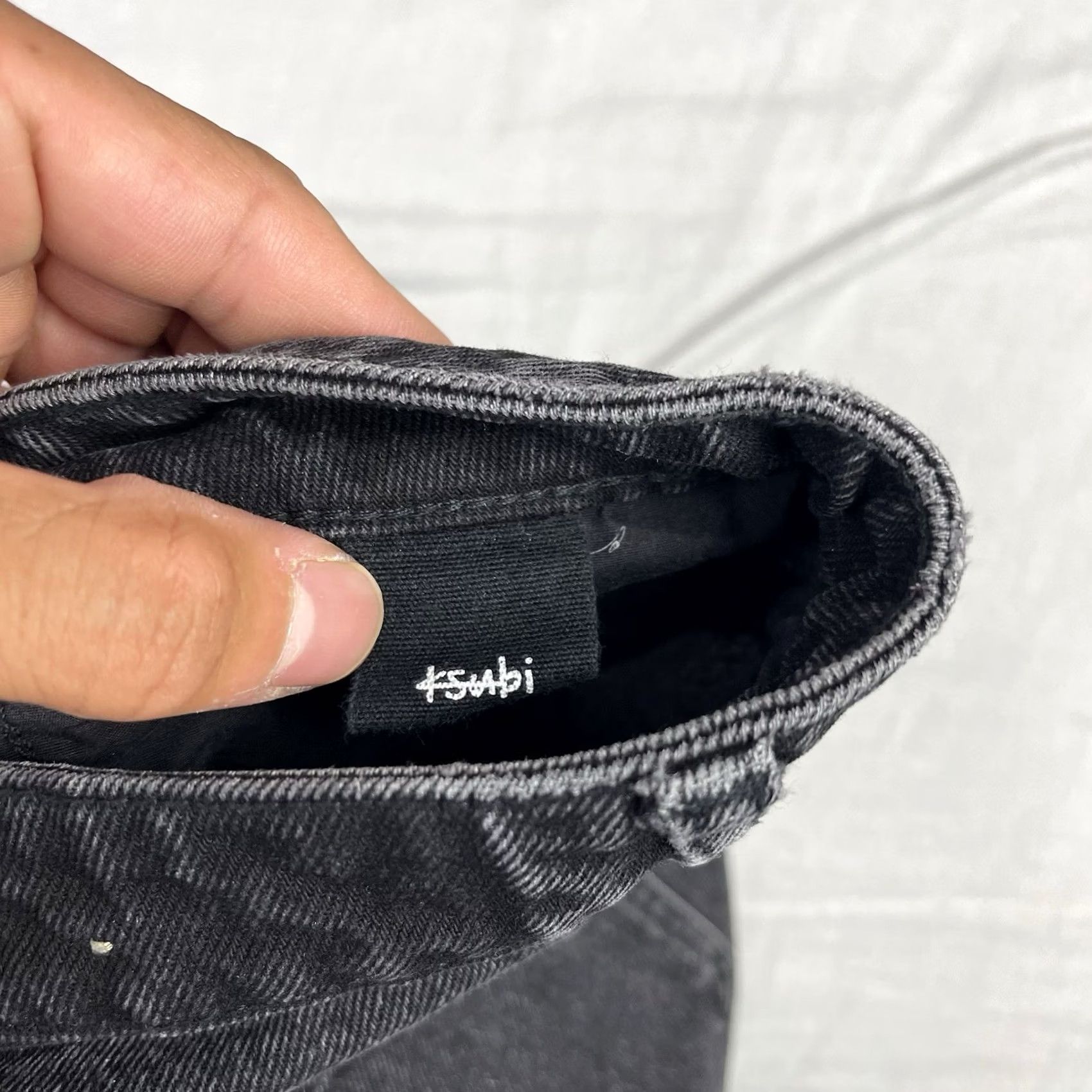 Ksubi Ksubi Jeans Womens 27 Fits 27x26 Black High Waisted Straight 5-Pocket Denim NB Mens Womens Girls Size 27" / US 4 / IT 40 - 7 Thumbnail