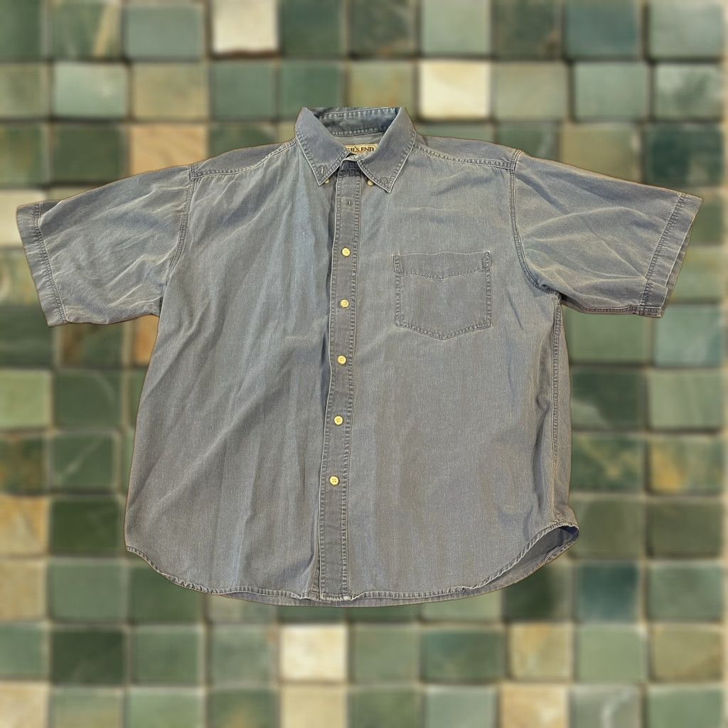 Rails VINTAGE Trails End Button-Down Shirt Chambray Long Sleeve Large Men Size US L / EU 52-54 / 3 - 1 Thumbnail