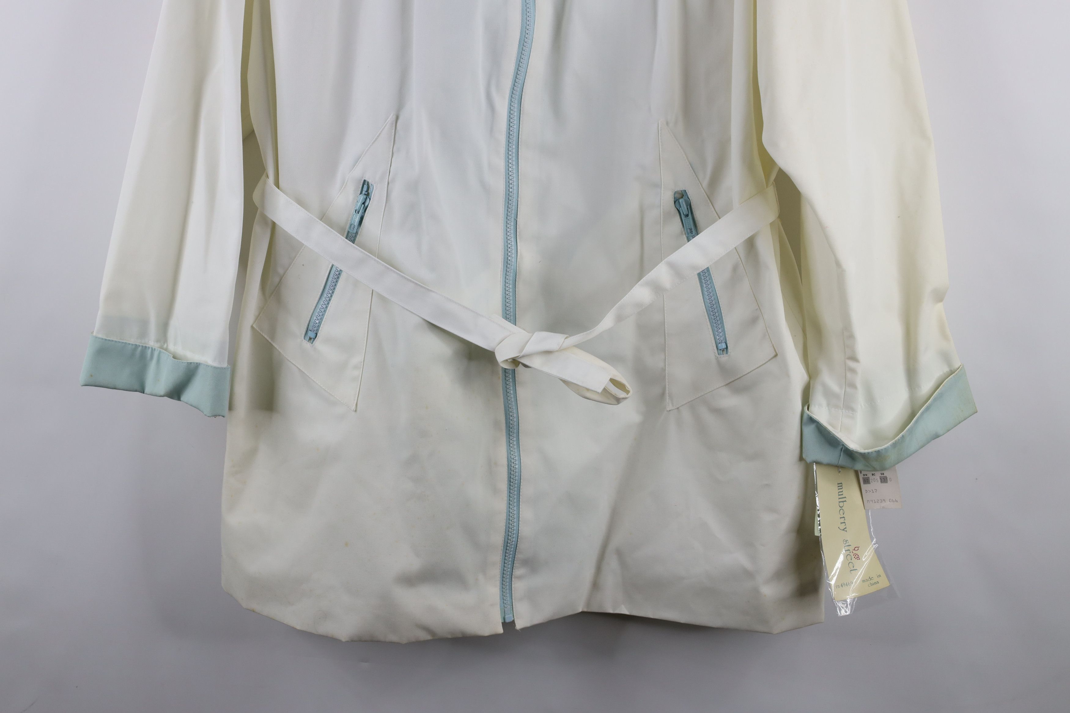 Vintage Deadstock Vintage 90s Streetwear Pastel Hooded Jacket Coat Size L / US 10 / IT 46 - 3 Thumbnail