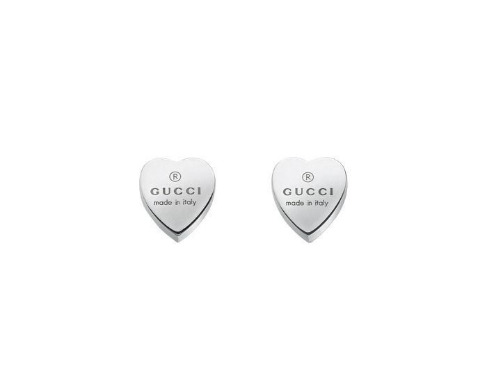 Gucci Authentic Gucci Heart Stud Earrings – Sterling Silver Size ONE SIZE - 3 Thumbnail