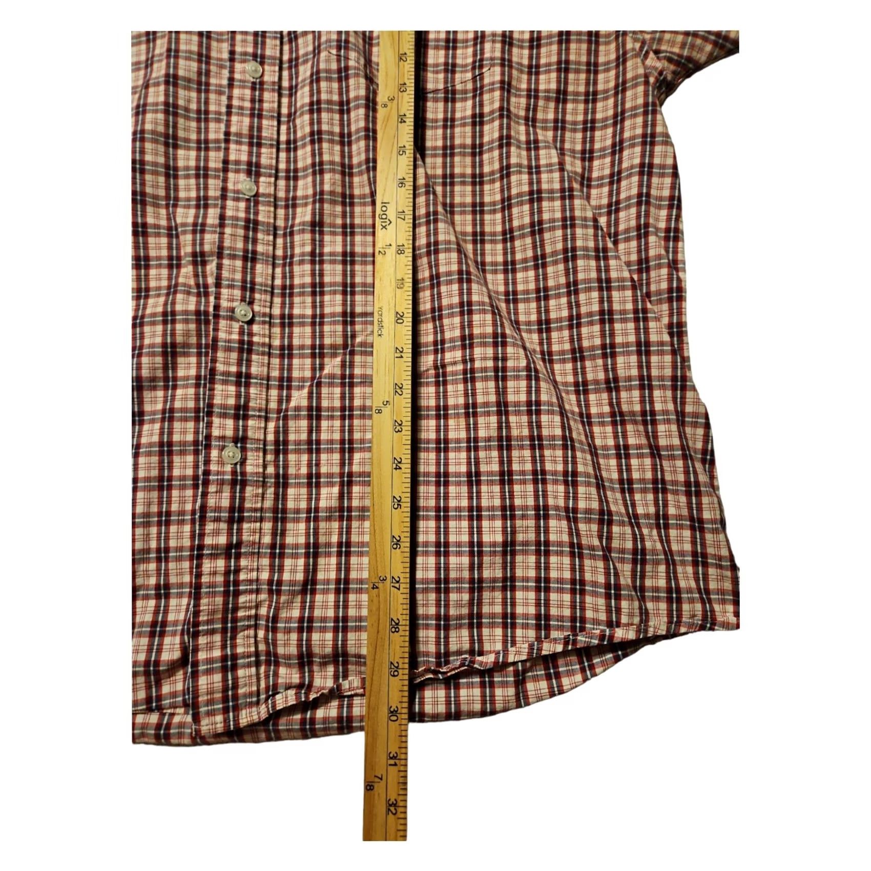 Wrangler VINTAGE Wrangler Hero Short Sleeve Button Down Men's XL Red Plaid Western Cowboy Size US 36 / EU 52 - 4 Thumbnail