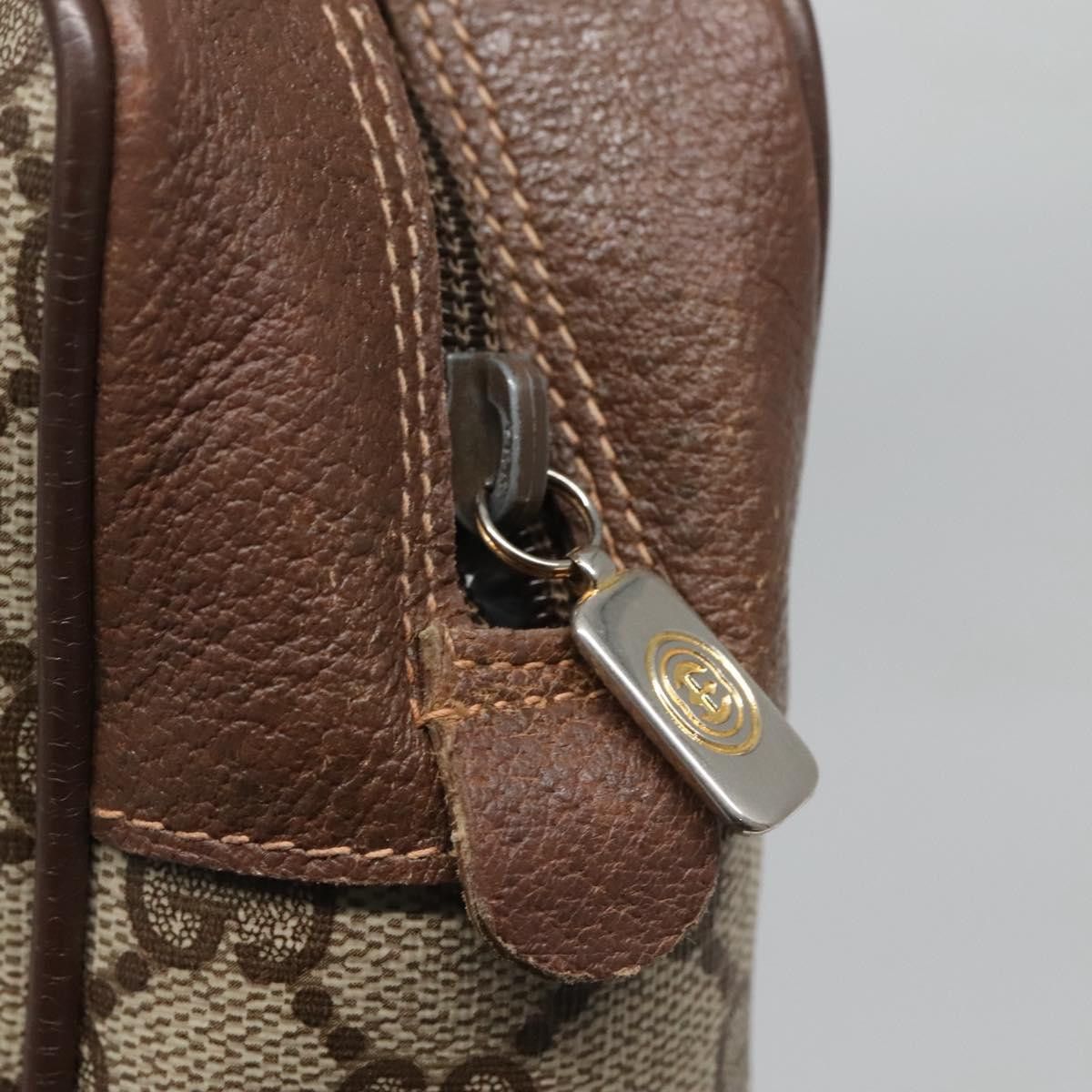 Gucci GUCCI GG Supreme Web Sherry Line Bag Pvc Beige Gold 56 02 Size ONE SIZE - 15 Thumbnail