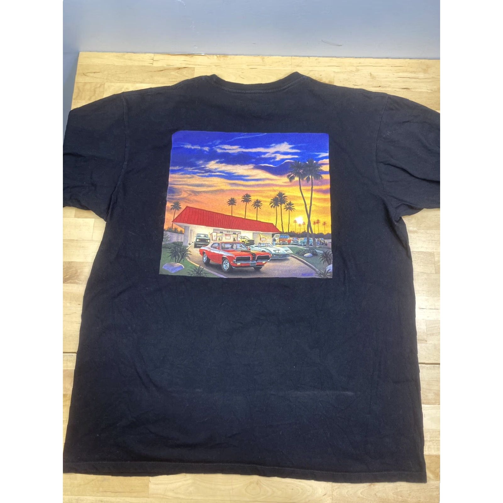 Logo 7 VINTAGE In-N-Out Graphic T Shirt Mens XL Black Classic Cars Logo Crew Neck #8319 Size US XL / EU 56 / 4 - 2 Thumbnail