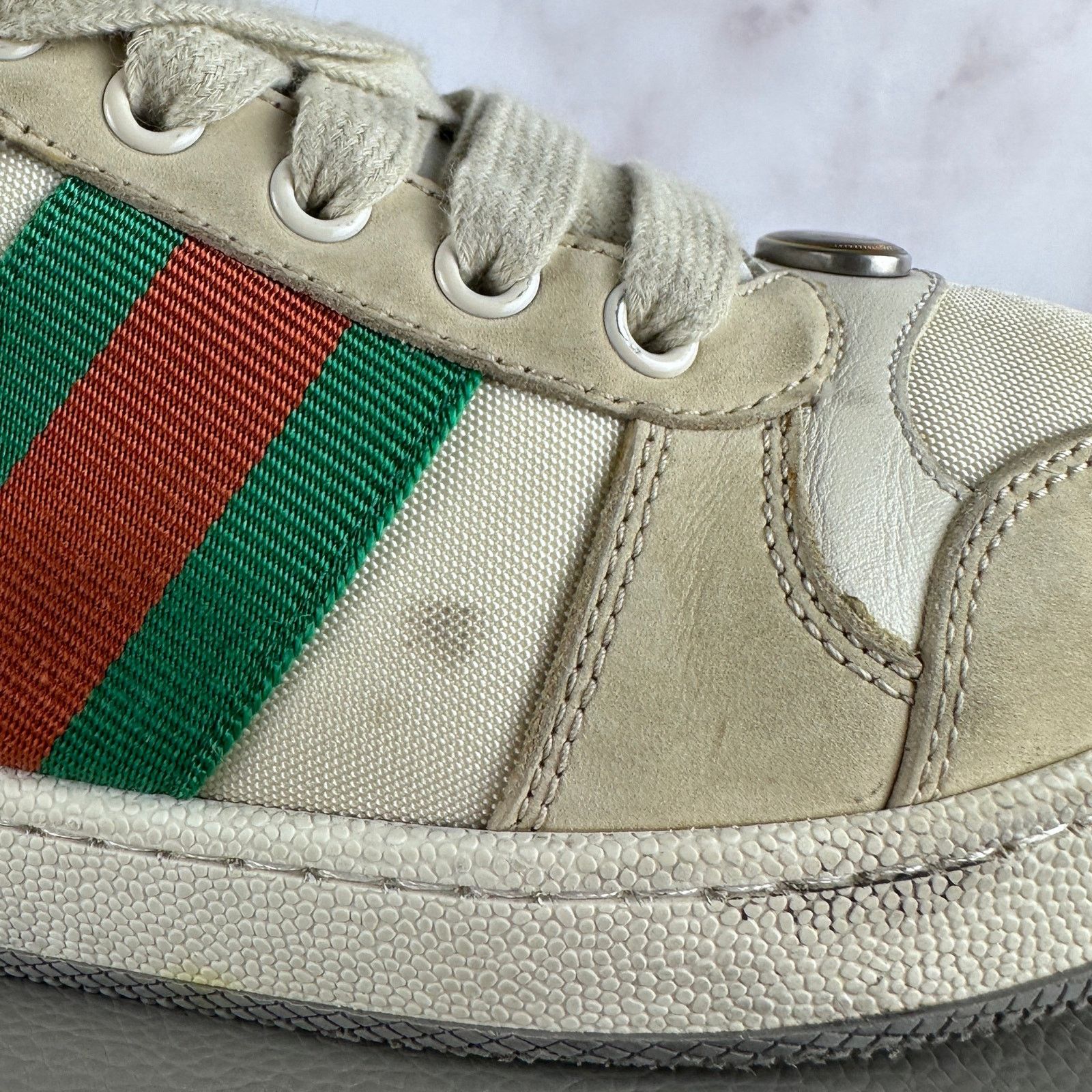 Gucci GG Screener Low Cream Size US 6 / IT 36 - 8 Thumbnail