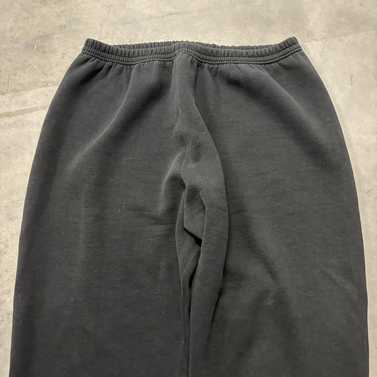 Japanese Brand × Vintage Crazy Vintage 90s Faded Black Essential Sweatpants! Size US 34 / EU 50 - 4 Thumbnail