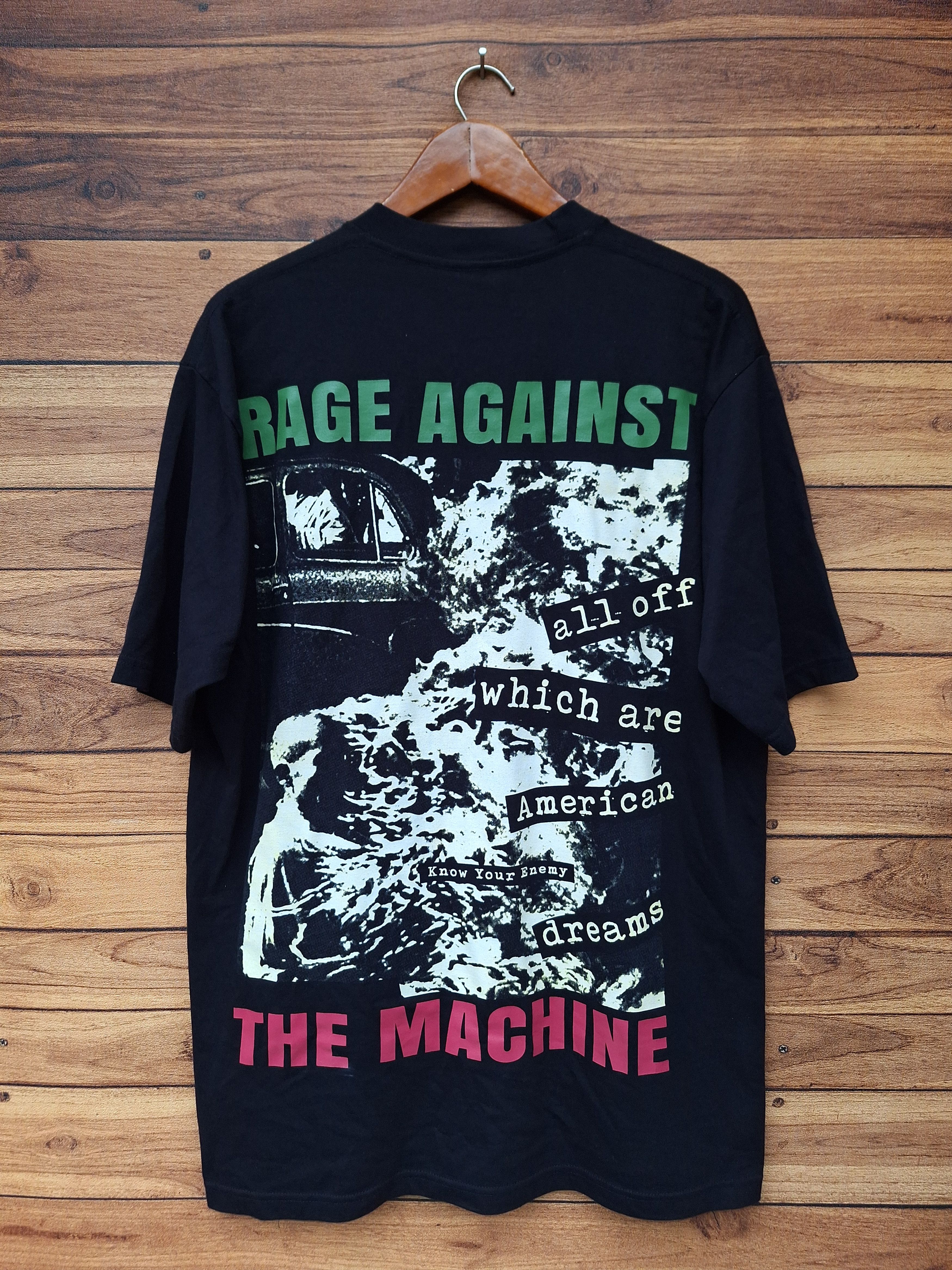 Vintage 🔥RARE🔥 Rage against the machine burning monk album y2k Size US L / EU 52-54 / 3 - 3 Thumbnail