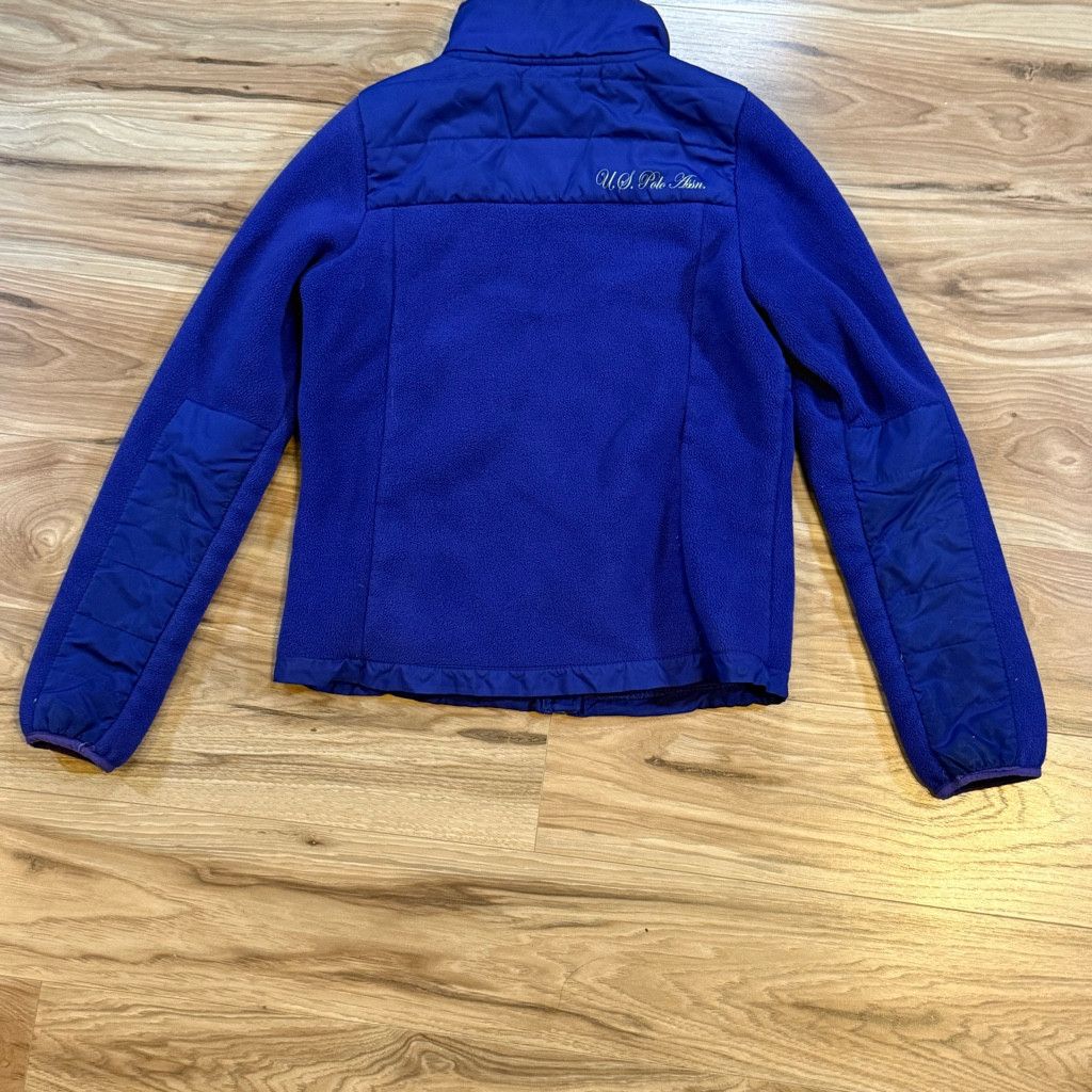 U.S. Polo Assn. U.S. Polo Assn Women’s Blue Fleece Puffer Jacket M Size L / US 10 / IT 46 - 2 Thumbnail
